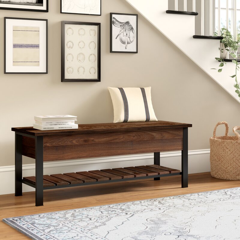 Three Posts Ochlocknee Flip Top Storage Bench & Reviews | Wayfair.ca